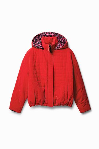 Short quilted hooded jacket - - L - Desigual - Modalova