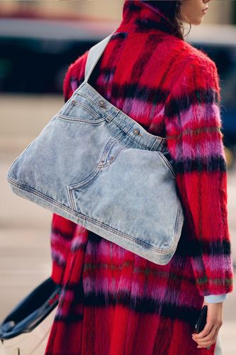 Large denim bag - BLUE - U - Desigual - Modalova