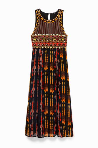 Vestido midi estilo africano - Desigual - Modalova