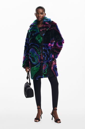 Fur coat - BLACK - L - Desigual - Modalova