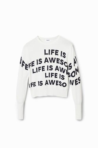 Jersey "Life is awesome" - Desigual - Modalova
