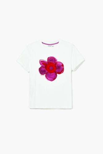 Camiseta flor - WHITE - XL - Desigual - Modalova