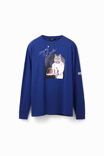 Oversize astronaut cat T-shirt - - M - Desigual - Modalova