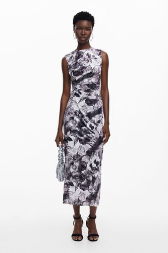 Floral midi dress - BLACK - L - Desigual - Modalova