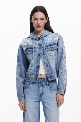 Chaqueta vaquera capucha - XS - Desigual - Modalova
