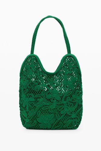 Bolso hombro crochet mediano - U - Desigual - Modalova