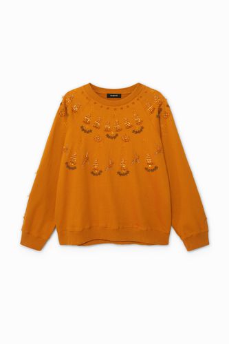 Plush sweatshirt embroideries - - S - Desigual - Modalova