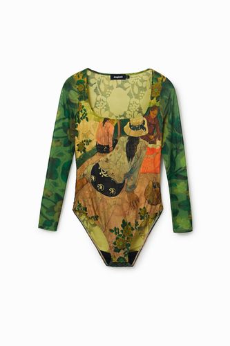 Siesta artwork bodysuit - GREEN - L - Desigual - Modalova