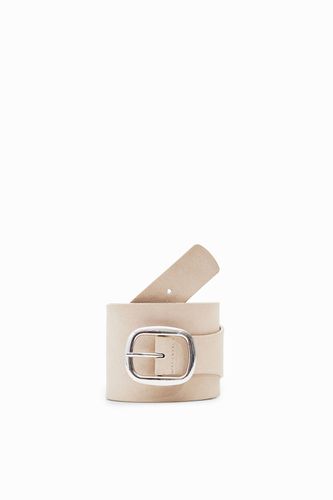 Split leather belt - WHITE - 90 - Desigual - Modalova