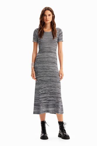 Long ribbed dress w/flecked detail - M - Desigual - Modalova