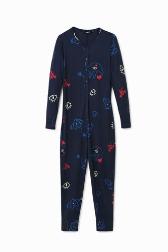 Mono pijama estampado - BLUE - XS - Desigual - Modalova