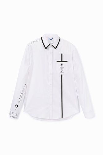 Shirt with stripes and pocket - - XXL - Desigual - Modalova