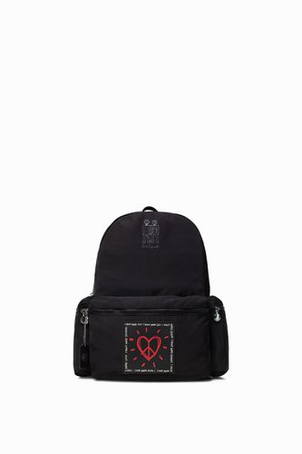 Heart keyring backpack - BLACK - U - Desigual - Modalova