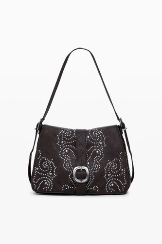 Bolso efecto piel hebilla mediano - U - Desigual - Modalova