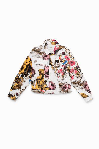 Jacket with Hawaiian floral print - - XS - Desigual - Modalova