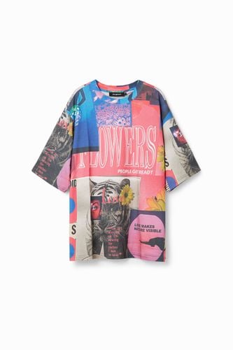 Camiseta oversize collage - Desigual - Modalova