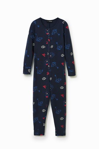 Mono pijama estampado - BLUE - 3/4 - Desigual - Modalova