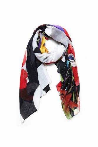 Floral rectangular foulard - - U - Desigual - Modalova
