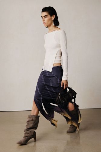 Falda cortes studio - BLUE - S - Desigual - Modalova