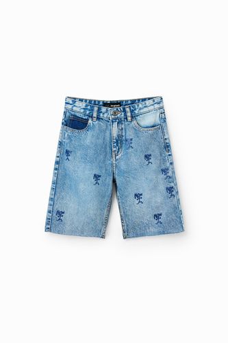 Bermudas vaqueras Now - BLUE - 3/4 - Desigual - Modalova