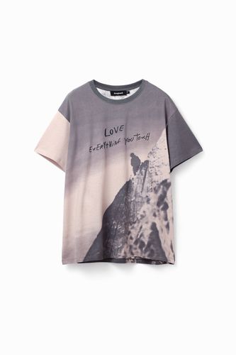Camiseta oversize montaña - Desigual - Modalova