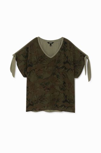 Camiseta tropical lazos - Desigual - Modalova