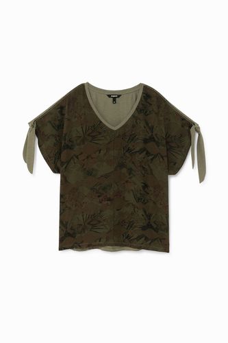 Camiseta tropical lazos - GREEN - S - Desigual - Modalova