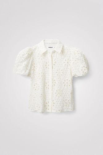 Swiss embroidery shirt - WHITE - S - Desigual - Modalova
