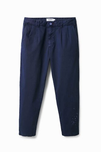 Stretch chino trousers - BLUE - 28 - Desigual - Modalova