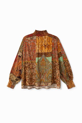 Blusa estampado marroquí lúrex - Desigual - Modalova
