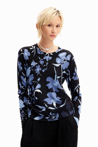 Patchwork floral pullover - - M - Desigual - Modalova