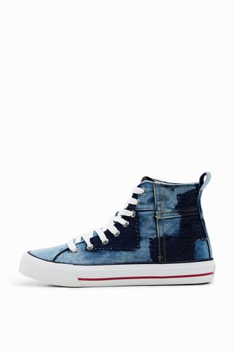 Denim high-top sneakers - BLUE - 36 - Desigual - Modalova