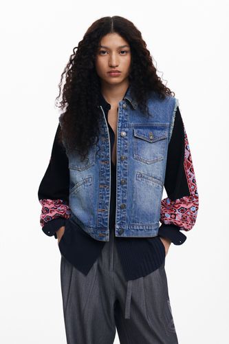 Chaqueta trucker texturas - XS - Desigual - Modalova