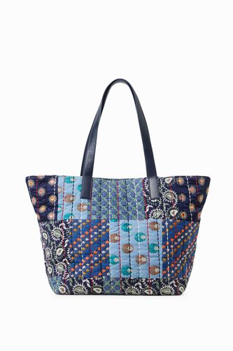 Bolso shopping bag patch - BLUE - U - Desigual - Modalova