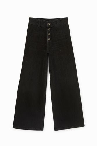 Straight wide leg jeans decoration - - 34 - Desigual - Modalova