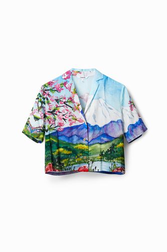 Camisa cropped Monte Fuji - Desigual - Modalova