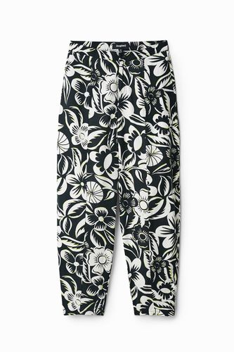 Floral print trousers - BLACK - M - Desigual - Modalova