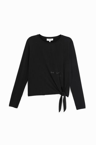 Cupro knot T-shirt - BLACK - L - Desigual - Modalova