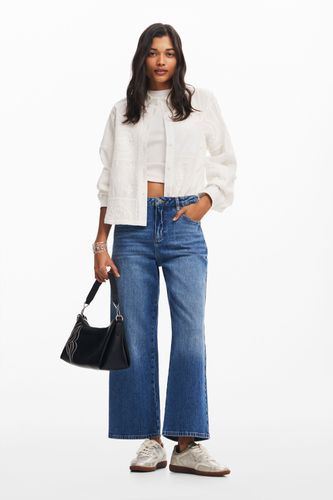 Denim culotte jeans - BLUE - 38 - Desigual - Modalova