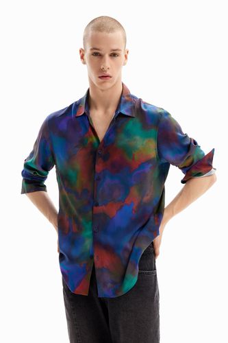 Flowing watercolour shirt - - L - Desigual - Modalova
