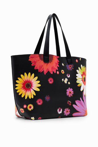 Extra-large reversible floral shopper bag - - U - Desigual - Modalova