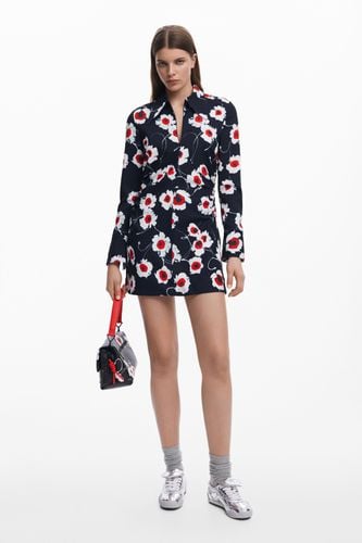 Printed shirt dress - BLACK - L - Desigual - Modalova