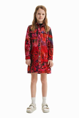 Vestido camisero floral - RED - 3/4 - Desigual - Modalova