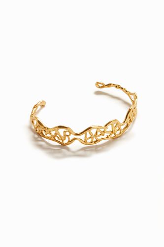 Zalio slender gold plated message bracelet - - U - Desigual - Modalova