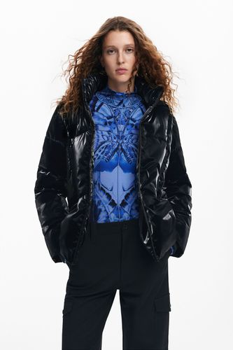 Padded coat with hood - BLACK - L - Desigual - Modalova