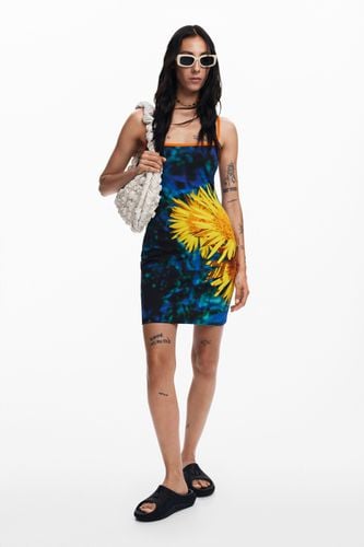 Vestido midi girasoles - Desigual - Modalova