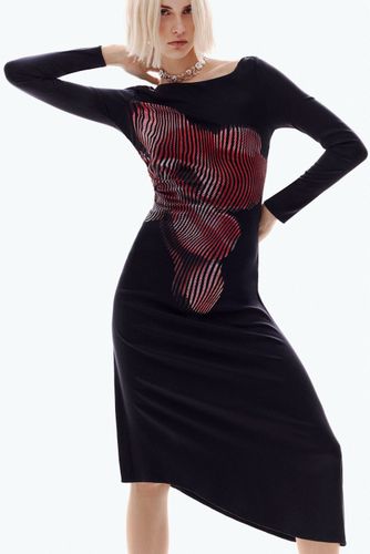 Vestido midi pixelado - BLACK - S - Desigual - Modalova