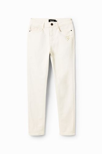 Skinny cropped jeans - WHITE - 36 - Desigual - Modalova
