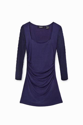 Navy knit dress - BLUE - L - Desigual - Modalova