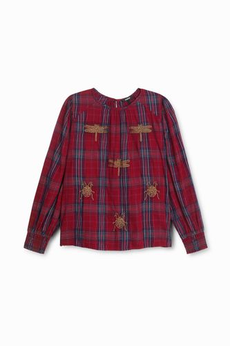 Loose tartan blouse - RED - XS - Desigual - Modalova